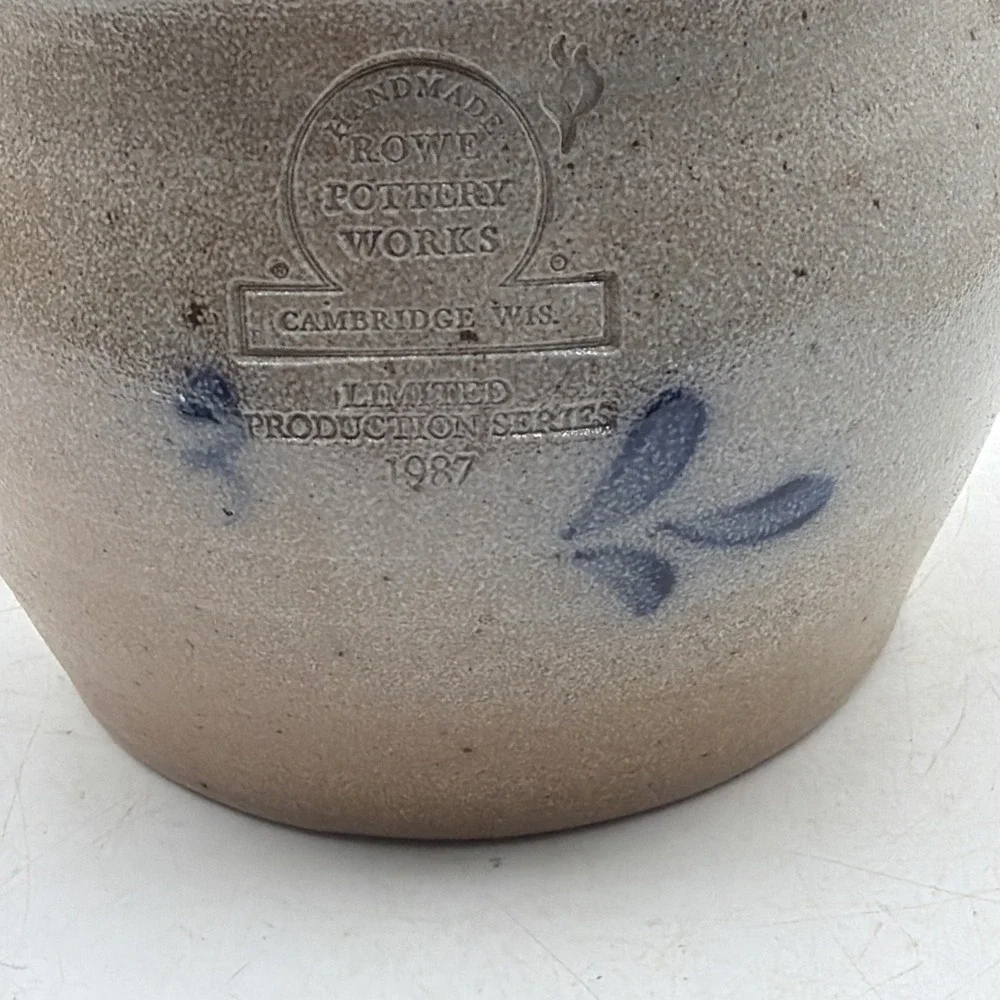Rare Vintage Rowe Pottery Limited Production Series Bean Pot Cherries